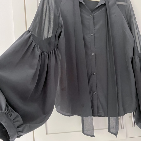 7 for all mankind silk blouse - Picture 6 of 11